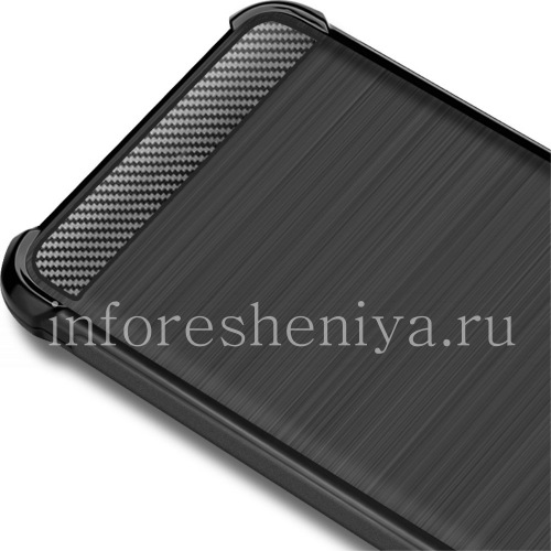 Photogallery for Merek IMAK Carbon Silicone Case untuk BlackBerry KEY2, Antrasit / Hitam (Antrasit / Hitam) product