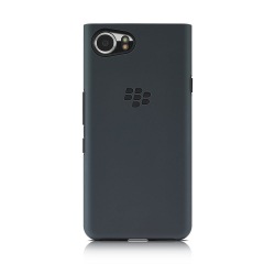 La cubierta original de plástico rugoso doble capa Shell por BlackBerry KEYONE, Negro (negro)