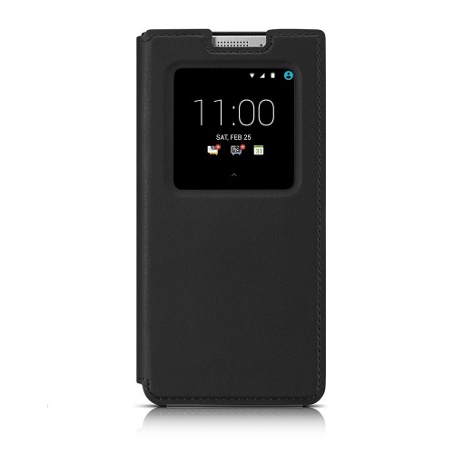 Photogallery for Kasus kulit asli dengan Kasus sandal tutup Flip untuk BlackBerry KEYone, Black (hitam) product