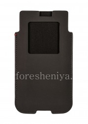 Original Leather Pocket-Hülsen-Kasten-Tasche BlackBerry Keyone, Black (Schwarz)