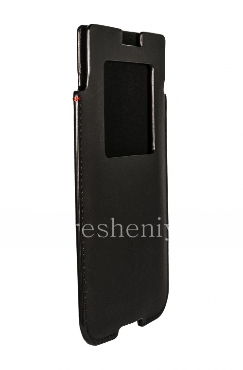 Photogallery for Cuero original de la caja del bolsillo de la manga bolsillo BlackBerry KEYONE, Negro (negro) product