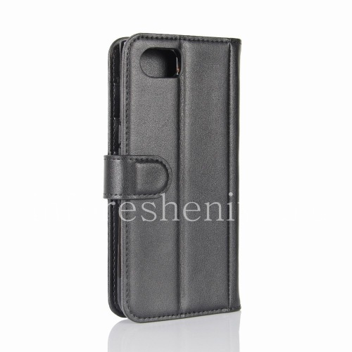 Photogallery for Leather case horizontally opening &quot;Classic&quot; for BlackBerry KEYone, The black product