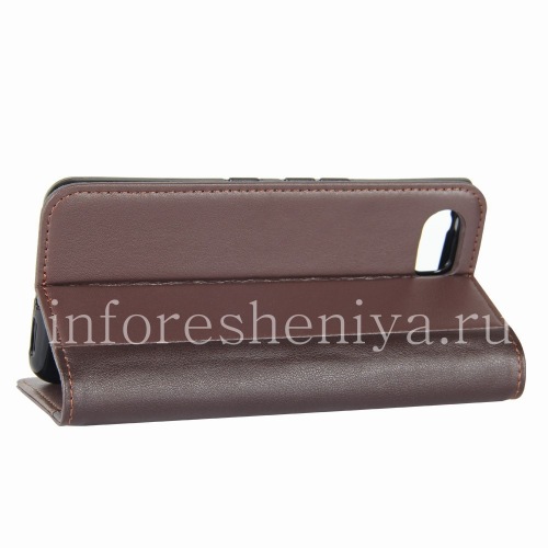 Photogallery for Leather case horizontally opening &quot;Classic&quot; for BlackBerry KEYone, Espresso product