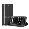 Photo 3 — Leather Case pembukaan horisontal "Matt" untuk BlackBerry KEYone, hitam