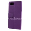 Photo 2 — Leather case horizontally opening "Relief" for BlackBerry KEYone, Purple