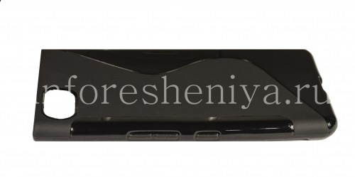 Photogallery for ठोस सरल BlackBerry KEYone के लिए सिलिकॉन प्रकरण, काला product
