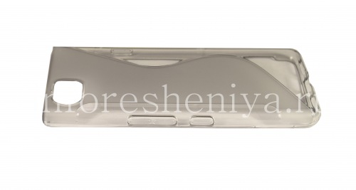 Photogallery for ठोस सरल BlackBerry KEYone के लिए सिलिकॉन प्रकरण, धूसर product