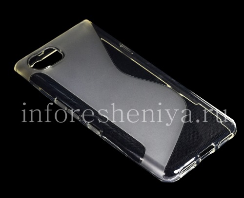 Photogallery for ठोस सरल BlackBerry KEYone के लिए सिलिकॉन प्रकरण, पारदर्शक product