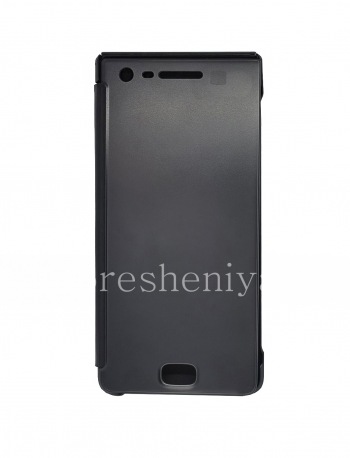 Case kulit asli dengan cover terbuka Privacy Flip Case untuk BlackBerry Motion