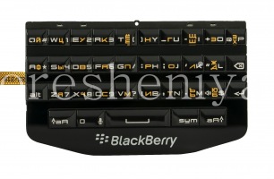 BlackBerry P'9983 Porsche Design用ボード付きロシア語キーボードアセンブリ, 黒