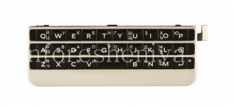 Russische Tastatureinheit mit dem Vorstand und das Sensorelement für Blackberry Passport Silver Edition (Gravur), Silber / Schwarz (Sliver / Schwarz)