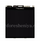 LCD screen + touchscreen + base in assembly for BlackBerry Passport Silver Edition, Black, type 001/111