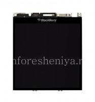 LCD screen + touchscreen + base in assembly for BlackBerry Passport Silver Edition, Black, type 001/111