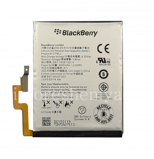 Photogallery for মূল ব্যাটারি বিএটি-58107-003 BlackBerry Passport জন্য product