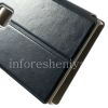 Photo 8 — Horizontal Ledertasche mit Öffnungsfunktion Tagebuch steht für Blackberry Passport, Marineblau