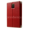 Photo 2 — Funda de cuero abertura horizontal con función de soporte Diary Software BlackBerry Passport, Rojo