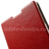 Photo 7 — Horizontal Ledertasche mit Öffnungsfunktion Tagebuch steht für Blackberry Passport, Rote