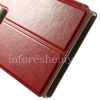 Photo 8 — Horizontal Ledertasche mit Öffnungsfunktion Tagebuch steht für Blackberry Passport, Rote