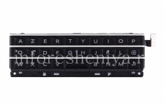 El conjunto de teclado Inglés original con la placa y el elemento sensor para BlackBerry Passport, Negro, AZERTY