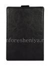 Photo 2 — couvercle du boîtier en cuir avec ouverture verticale pour BlackBerry Passport, Noir, Type 1