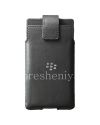 Photo 1 — Housse en cuir d'origine avec clip pour Étui en cuir BlackBerry Priv, Noir (Black)