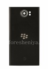 Photo 1 — penutup belakang asli dengan dukungan untuk Qi BlackBerry Priv, Hitam Karbon (Carbon Black)