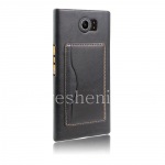 Leather Case, Cover for BlackBerry Priv, The black