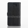 Photo 4 — Housse en cuir ouverture horizontale "Classic" pour BlackBerry Priv, noir