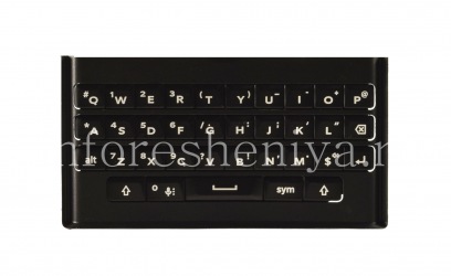 Die ursprüngliche englische Tastatur mit einem Halter für Blackberry Priv, schwarz