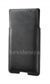 Photo 2 — Signature Leather Case-poche pour Sikai BlackBerry Priv, Noir, texture fine