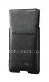 Photo 3 — Signature Leather Case-poche pour Sikai BlackBerry Priv, Noir, texture fine