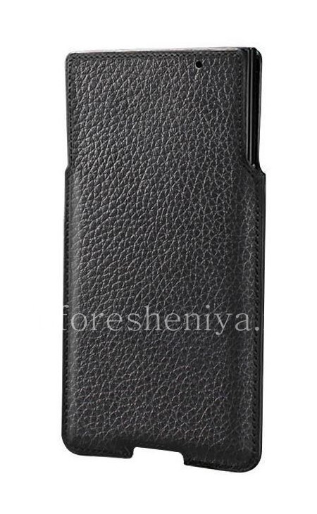 Photogallery for Signature Leather Case-poche pour Sikai BlackBerry Priv, Noir, grande texture product