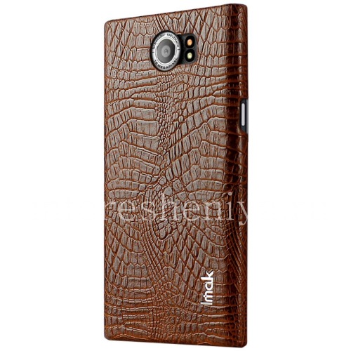 Photogallery for फर्म प्लास्टिक कवर, IMAK मगरमच्छ BlackBerry Priv के लिए कवर, भूरा product