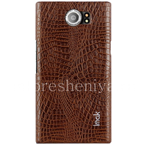 Photogallery for फर्म प्लास्टिक कवर, IMAK मगरमच्छ BlackBerry Priv के लिए कवर, भूरा product