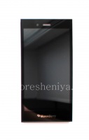 Screen LCD + touch screen (Touchscreen) + base assembly for BlackBerry Z3, The black