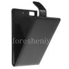 Photo 1 — Leather Case with vertical opening cover for BlackBerry Z3, Black, fine texture