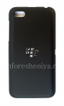 Original Back Cover for BlackBerry Z5, Black Relief