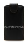 Photo 1 — Isikhumba icala isembozo ukuvulwa mpo ngoba BlackBerry 8300 / 8310/8320 Ijika, Black, ukuthungwa emihle