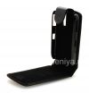 Photo 5 — Isikhumba icala isembozo ukuvulwa mpo ngoba BlackBerry 8300 / 8310/8320 Ijika, Black, ukuthungwa emihle
