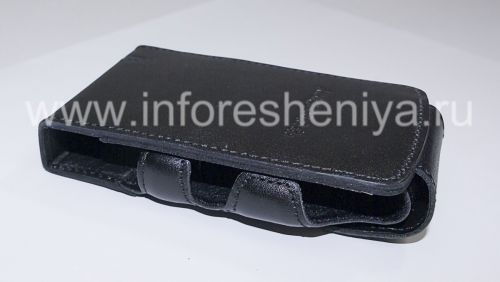 Photogallery for Kasus kulit asli membuka Kasus Dompet vertikal untuk BlackBerry 8300 / 8310/8320 Curve, Black (hitam) product