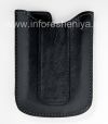 Photo 1 — Case-bolsillo de vinilo de bolsillo de cuero original para BlackBerry Curve 8300/8310/8320, Negro (Negro)