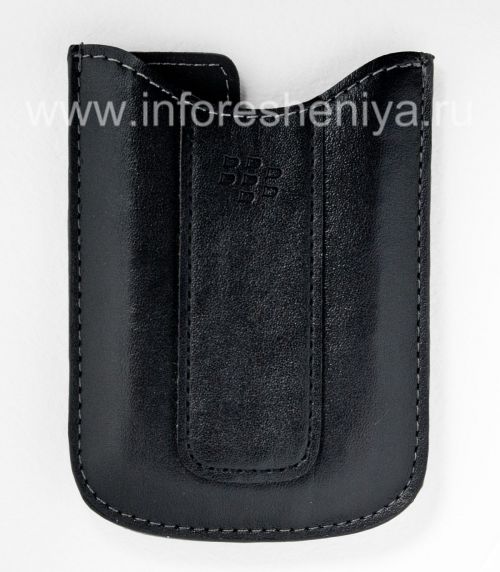 Photogallery for Original-Leder-Kasten-Tasche Vinyl-Taschen-Kasten für Blackberry Curve 8300/8310/8320, Black (Schwarz) product