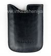 Photo 2 — Case-bolsillo de vinilo de bolsillo de cuero original para BlackBerry Curve 8300/8310/8320, Negro (Negro)