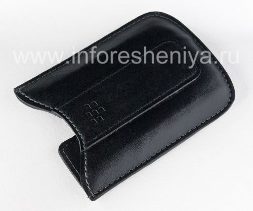 Photogallery for Original-Leder-Kasten-Tasche Vinyl-Taschen-Kasten für Blackberry Curve 8300/8310/8320, Black (Schwarz) product