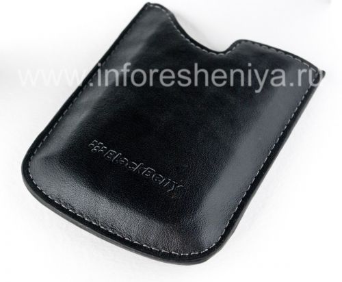 Photogallery for Original-Leder-Kasten-Tasche Vinyl-Taschen-Kasten für Blackberry Curve 8300/8310/8320, Black (Schwarz) product