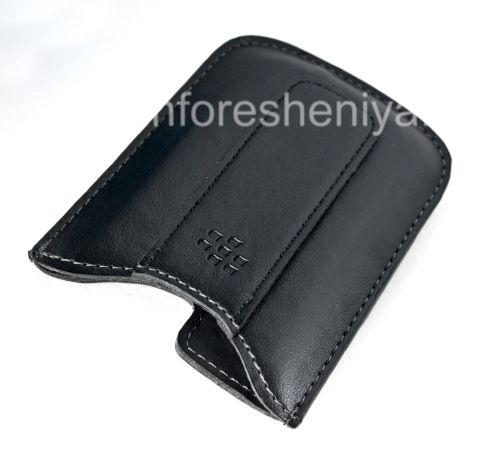 Photogallery for Original-Leder-Kasten-Tasche Vinyl-Taschen-Kasten für Blackberry Curve 8300/8310/8320, Black (Schwarz) product