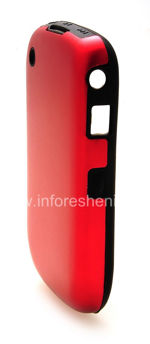 Photogallery for BlackBerry 8520 / 9300 কার্ভ জন্য অ্যালুমিনিয়াম হাউজিং সঙ্গে সিলিকন কেস, লাল product