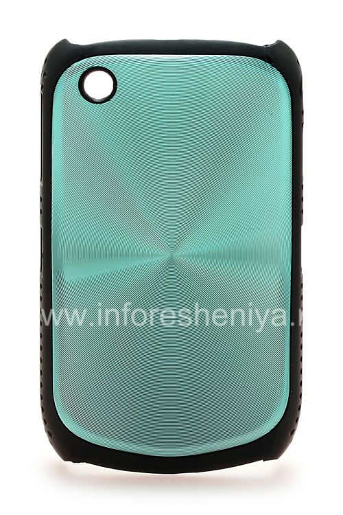 Photogallery for Kasus plastik, tutup dengan logam &quot;CD&quot; masukkan untuk BlackBerry 8520 / 9300 Curve, biru product