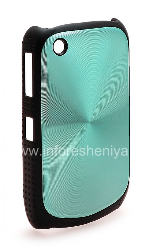Photogallery for Kasus plastik, tutup dengan logam &quot;CD&quot; masukkan untuk BlackBerry 8520 / 9300 Curve, biru product