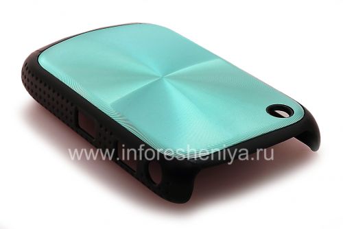 Photogallery for Kasus plastik, tutup dengan logam &quot;CD&quot; masukkan untuk BlackBerry 8520 / 9300 Curve, biru product